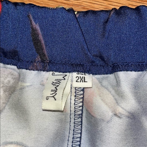 Miss Mny Bird Pattern Women's Flare Elastic Waist Skirt - Picture 3 of 4